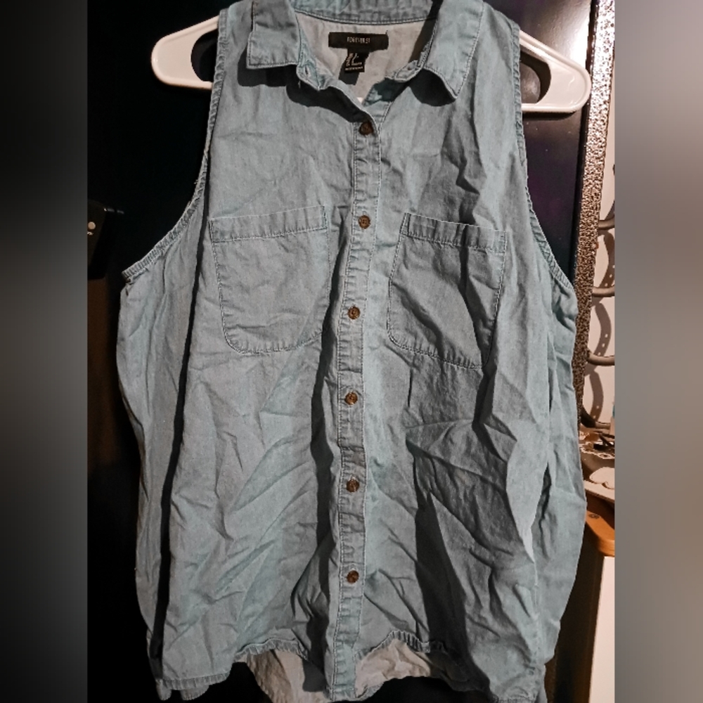 Forever 21 Long Sleeve Cold Shoulder Top